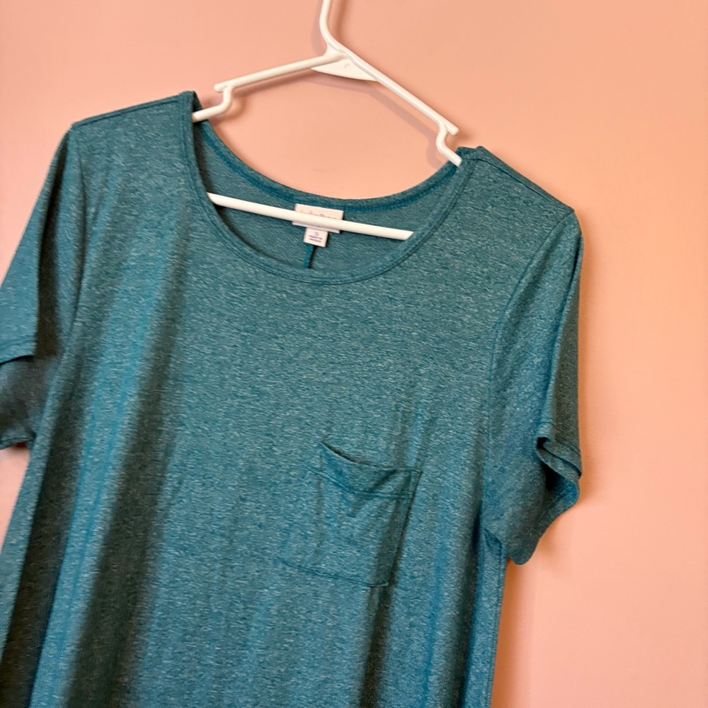💙LuLaRoe Teal High Low Dress - Picture 2 of 5